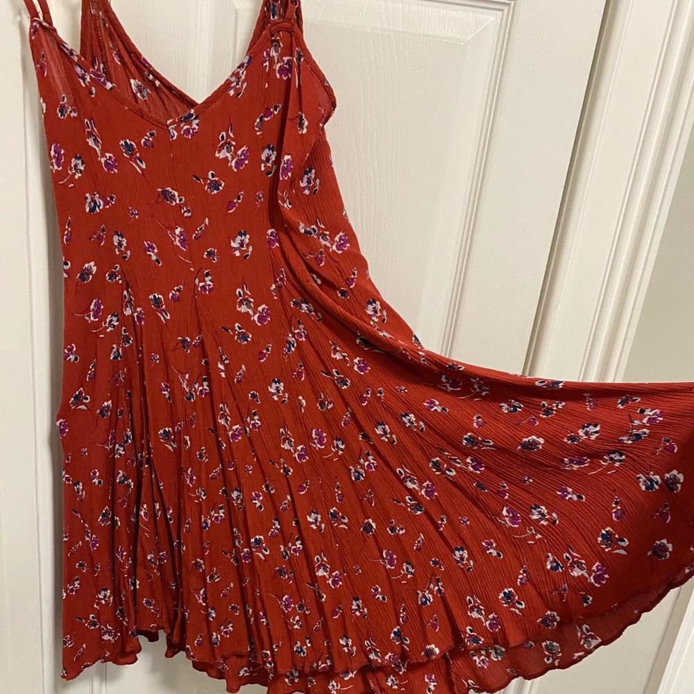 Red floral swing dress AMERICAN EAGLE